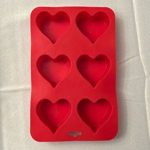 Silicone heart shaped mold